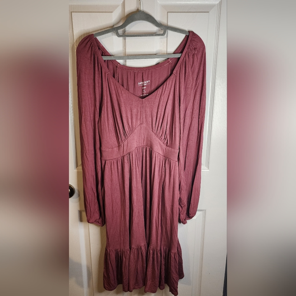 Torrid Super Soft Jersey Dress in Rich Mauve